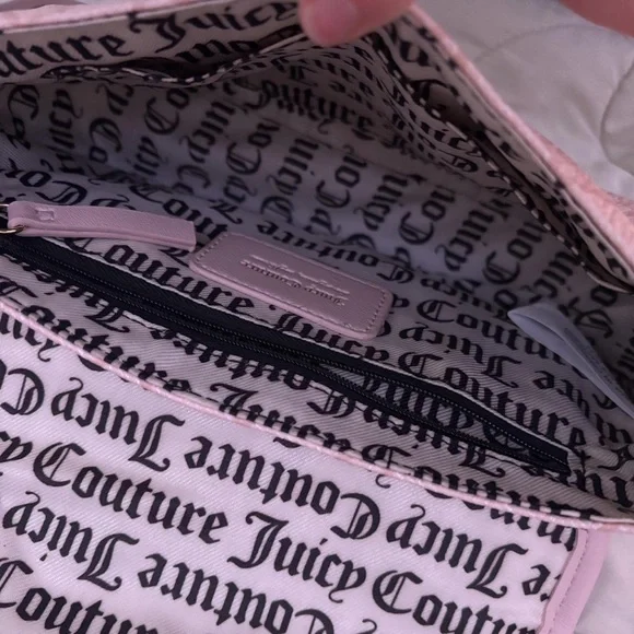 Juicy Couture Pink Shoulder Bag and Wallet Set